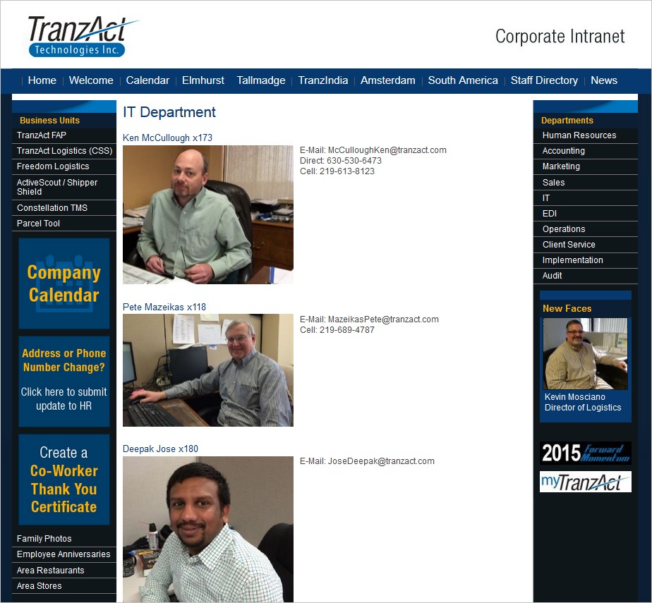 Company Intranet